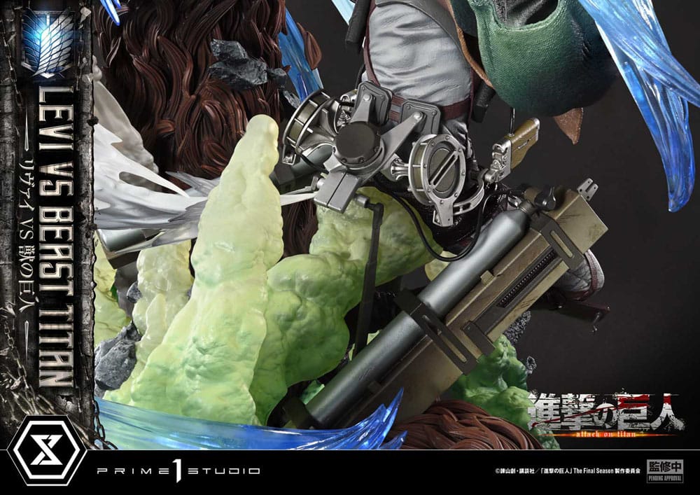 Levi Versus Beast Titan Ultimate Premium Masterline Series Statue 1/4 73 cm Attack on Titan Scalefiguren Yokina