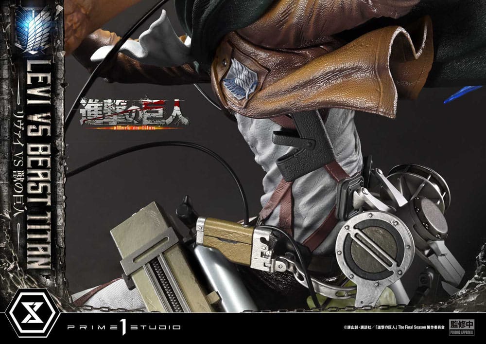Levi Versus Beast Titan Ultimate Premium Masterline Series Statue 1/4 73 cm Attack on Titan Scalefiguren Yokina