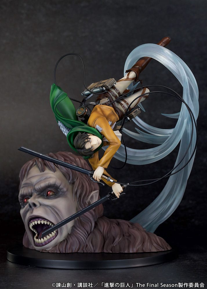 Levi vs Beast Titan Ver. PVC Statue 1/7 28 cm Attack on Titan Scalefiguren Yokina