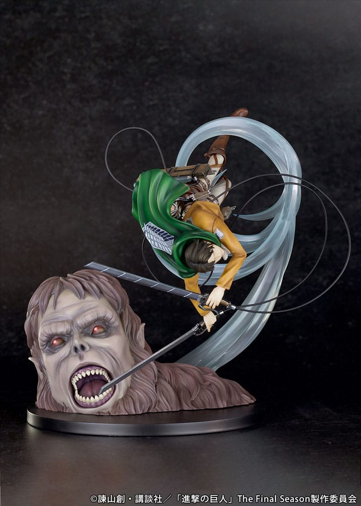 Levi vs Beast Titan Ver. PVC Statue 1/7 28 cm Attack on Titan Scalefiguren Yokina