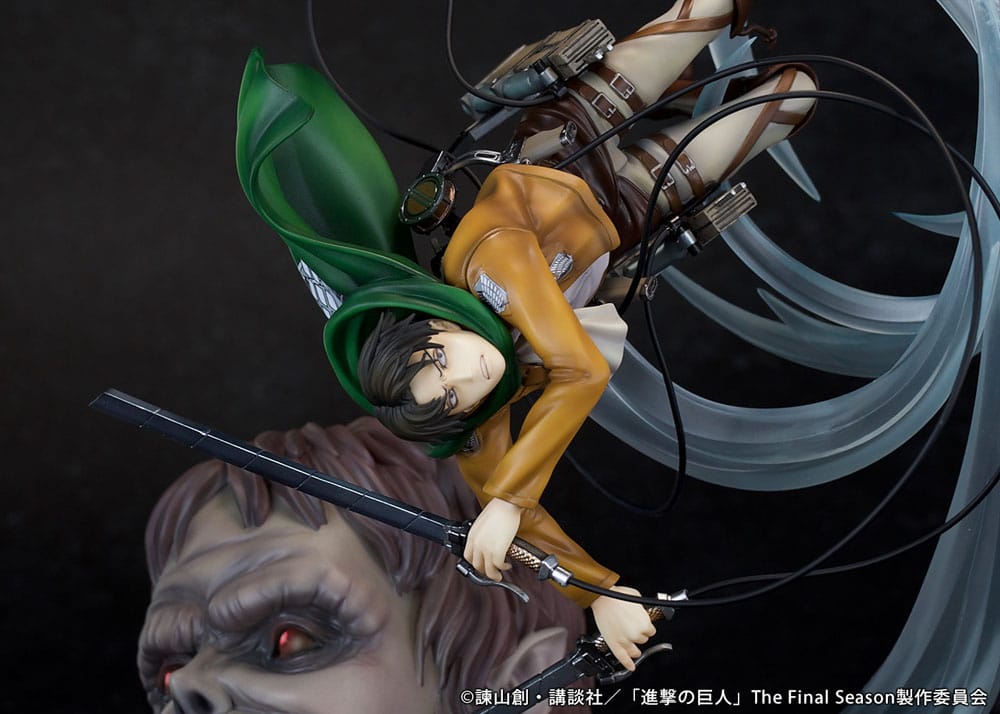 Levi vs Beast Titan Ver. PVC Statue 1/7 28 cm Attack on Titan Scalefiguren Yokina