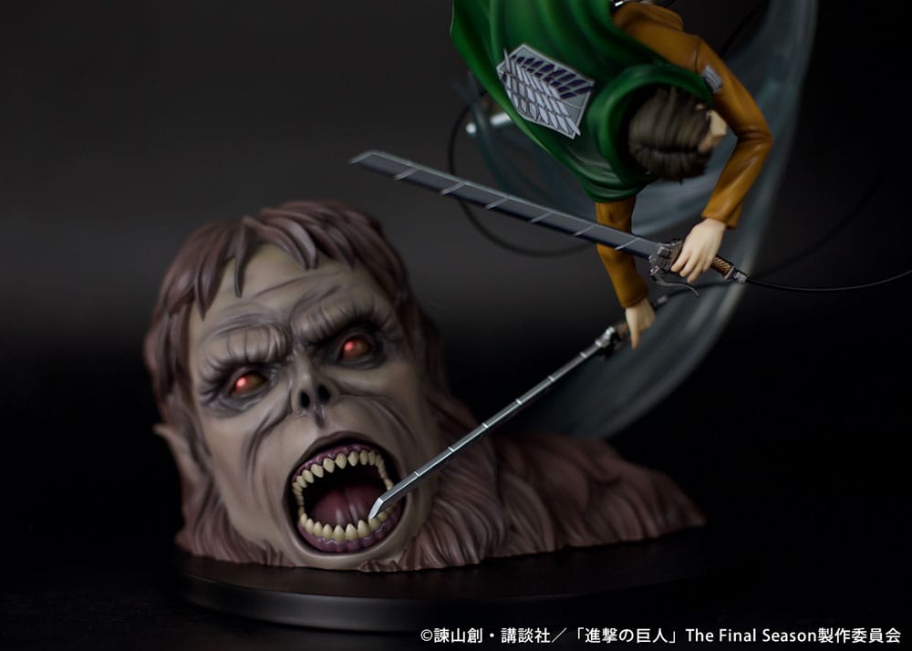 Levi vs Beast Titan Ver. PVC Statue 1/7 28 cm Attack on Titan Scalefiguren Yokina