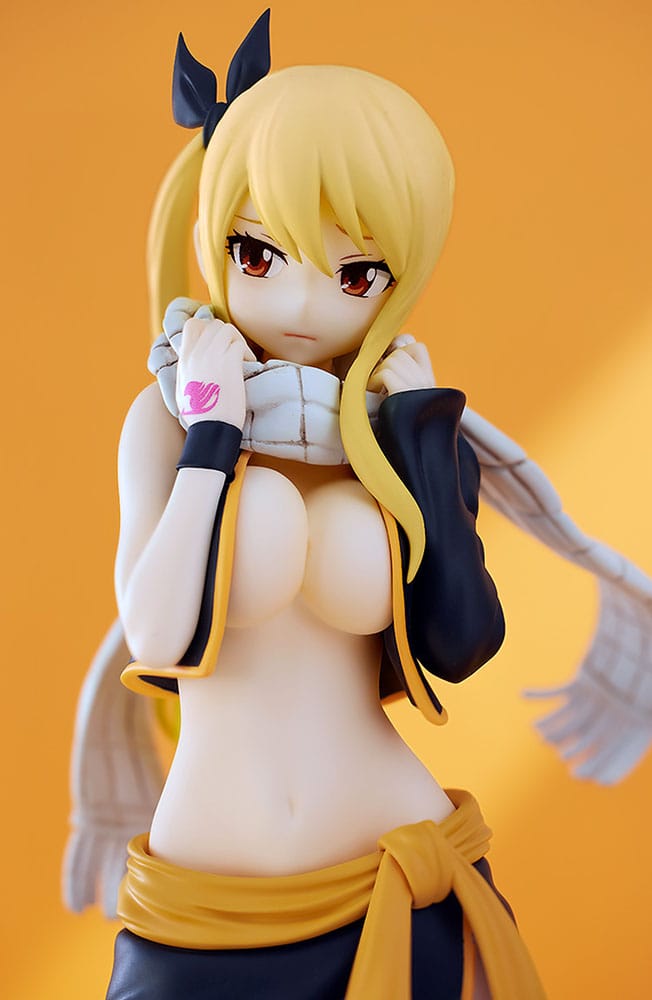 Lucy Heartfilia Natsu Costume Ver. L Size Pop Up Parade PVC Statue 22 cm Fairy Tail Prizefiguren Yokina