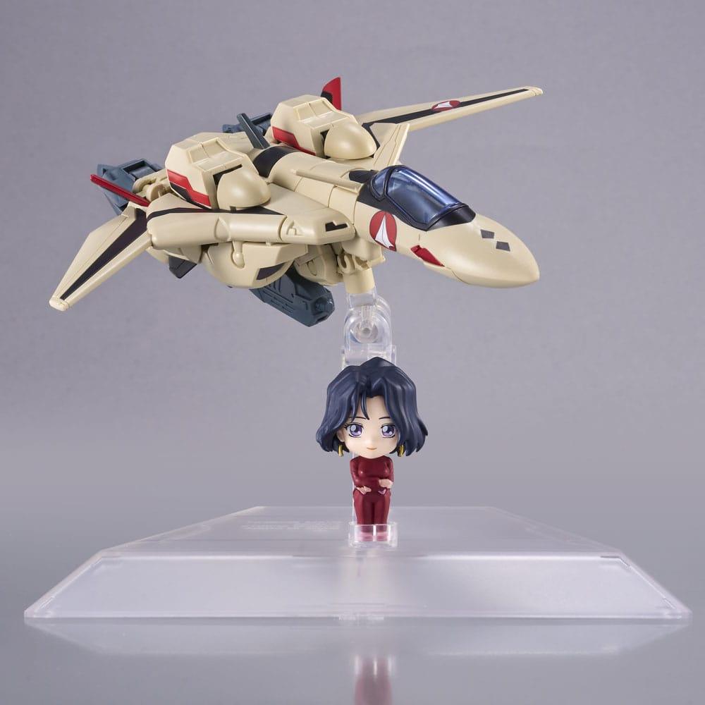 Macross Plus Tiny Session Fahrzeug mit Actionfigur YF-19 (Isamu Alva Dyson Use) with Myung Fang Love 11 cm Figmas Yokina