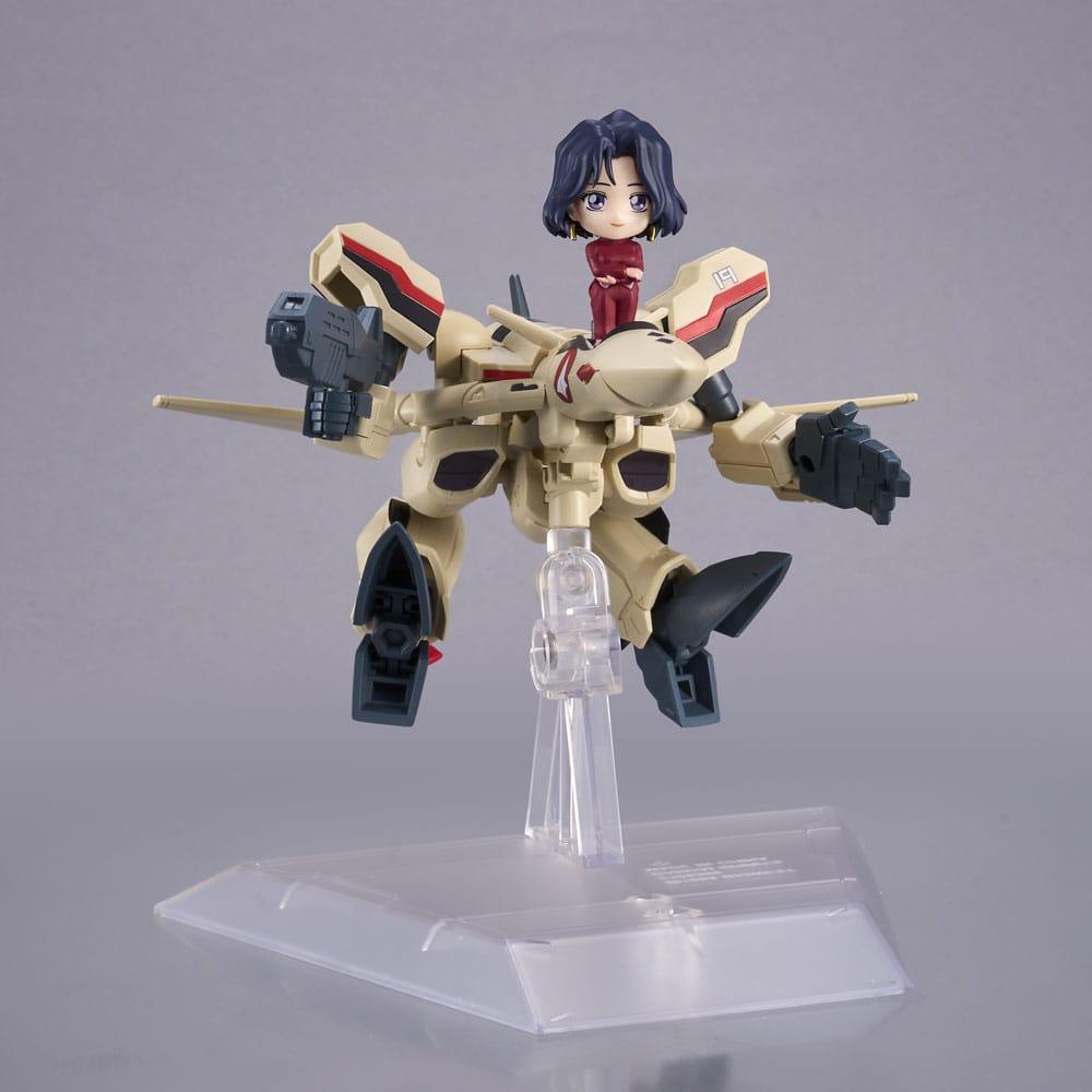 Macross Plus Tiny Session Fahrzeug mit Actionfigur YF-19 (Isamu Alva Dyson Use) with Myung Fang Love 11 cm Figmas Yokina