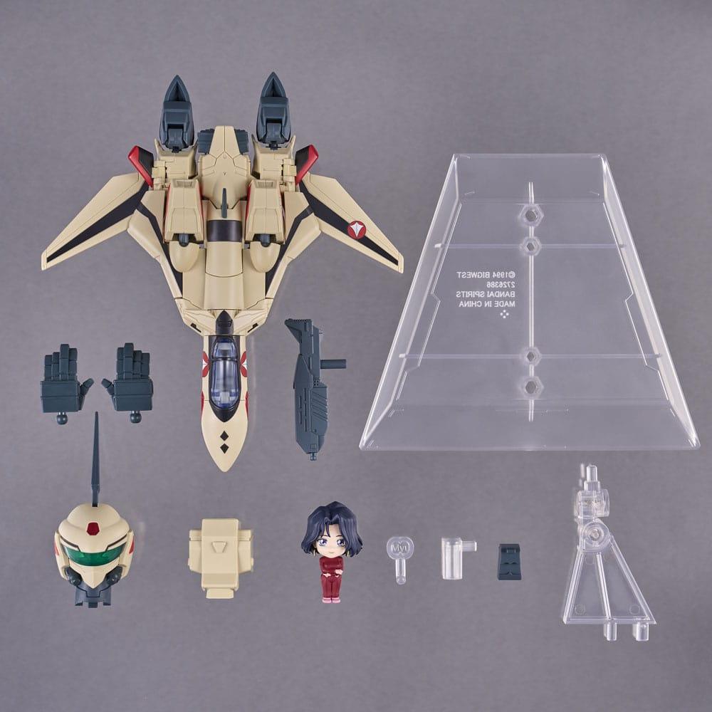 Macross Plus Tiny Session Fahrzeug mit Actionfigur YF-19 (Isamu Alva Dyson Use) with Myung Fang Love 11 cm Figmas Yokina