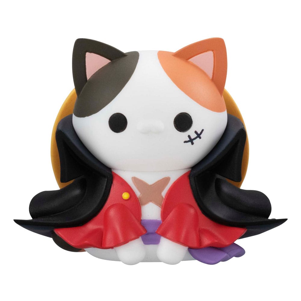 Mega Cat Project Luffy in Wano Kuni 8 Sammelfiguren NyanPieceNyan! Ver. 3 cm One Piece Minifiguren Yokina