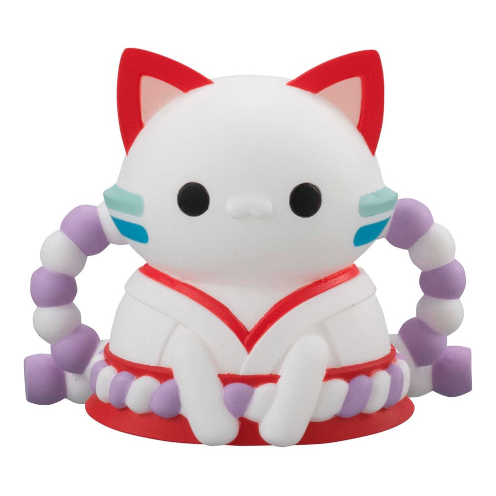 Mega Cat Project Luffy in Wano Kuni 8 Sammelfiguren NyanPieceNyan! Ver. 3 cm One Piece Minifiguren Yokina