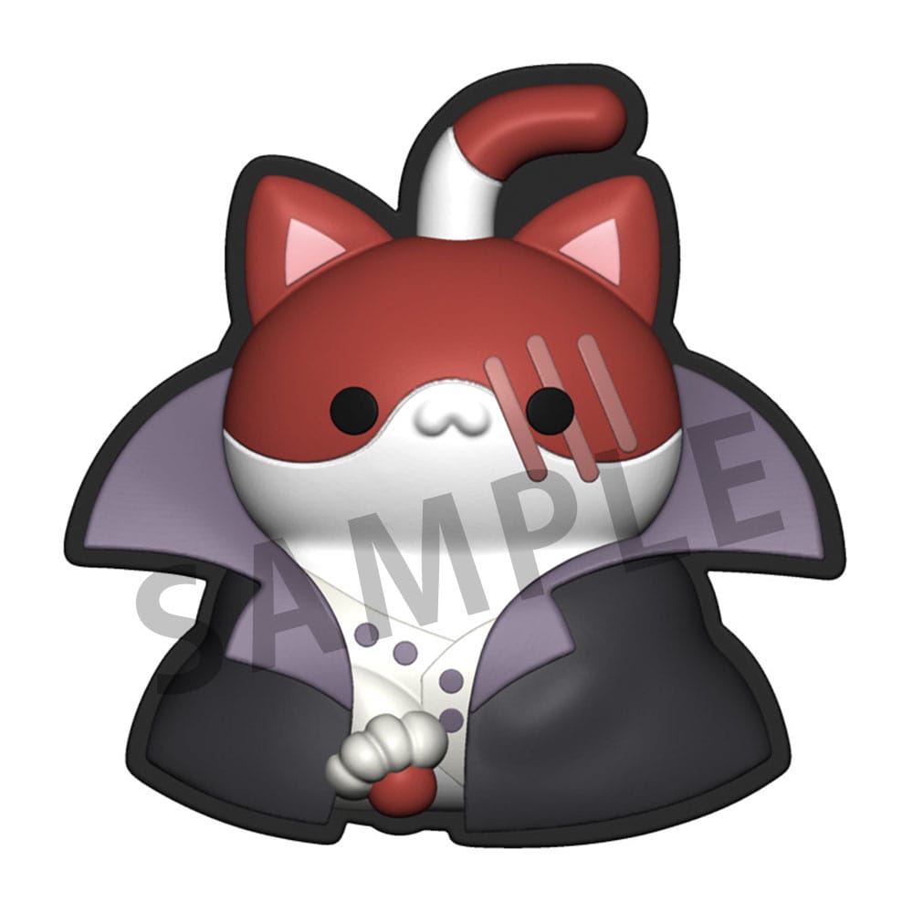 Mega Cat Project Nyan Piece Nyan! 5 Gummi Clip Sortiment 3 cm One Piece Gadgets Yokina