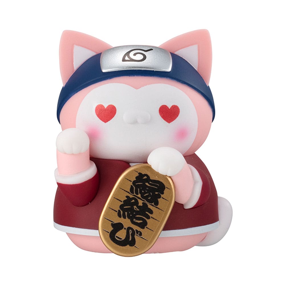 Mega Cat Project Nyaruto! 6 Sammelfiguren Beckoning cat fortune one more time 7 cm Sortiment Naruto-Nyaruto! Minifiguren Yokina