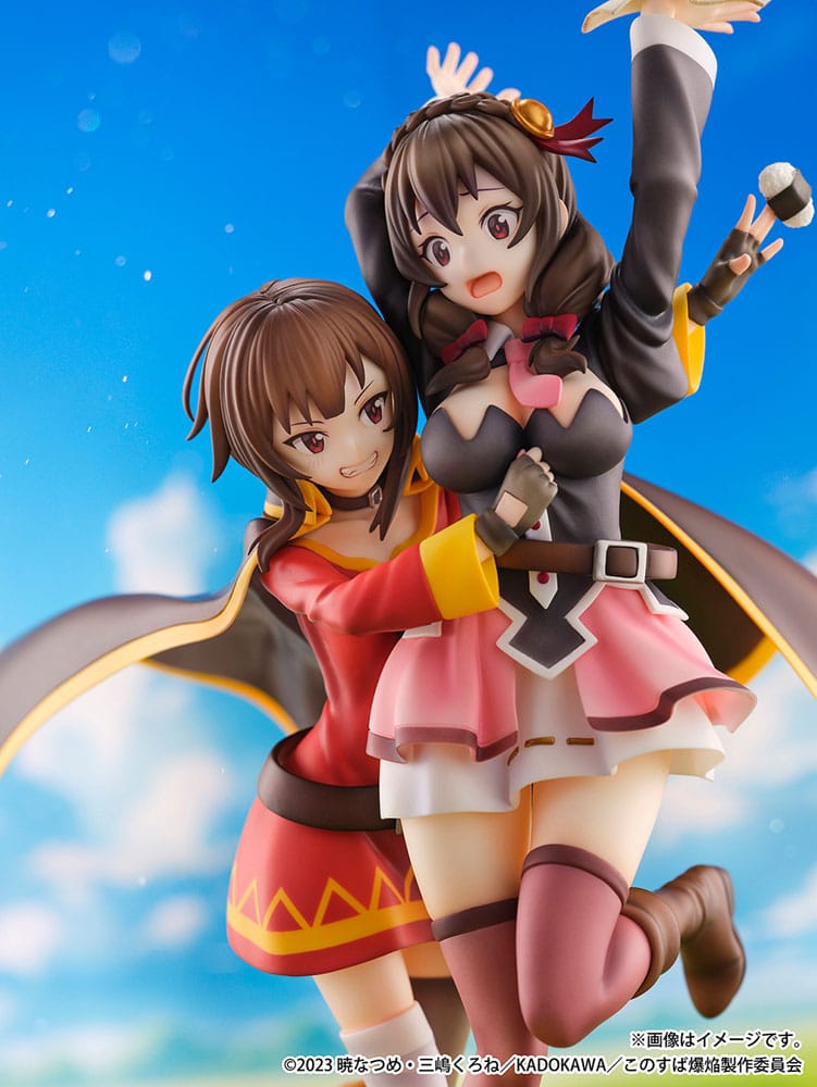 Megumin & Yunyun Futari wa Otomodachi Ver. SHIBUYA SCRAMBLE FIGURE PVC Statue 1/6 26 cm Konosuba: God's Blessing on This Wonderful World! Scalefiguren Yokina