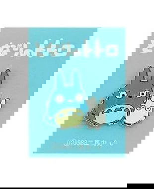 Mein Nachbar Totoro Ansteck-Pin Blue & white Totoro 2 cm Ansteck-Buttons Yokina