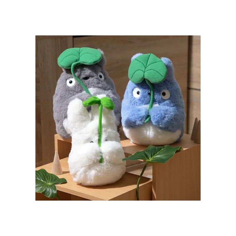 Mein Nachbar Totoro Nakayoshi Plüschfigur Medium Totoro with leaf 20 cm Plüschtier Yokina