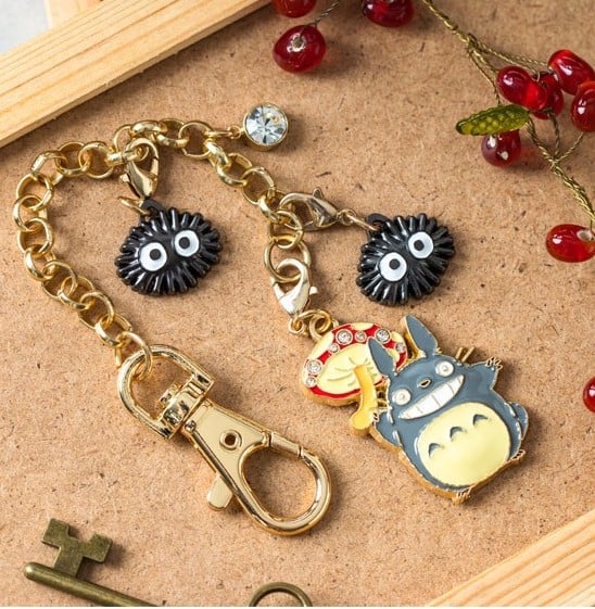 Mein Nachbar Totoro Schlüsselanhänger Charms Grey Totoro & Mushroom 19 cm Schlüsselanhänger Yokina