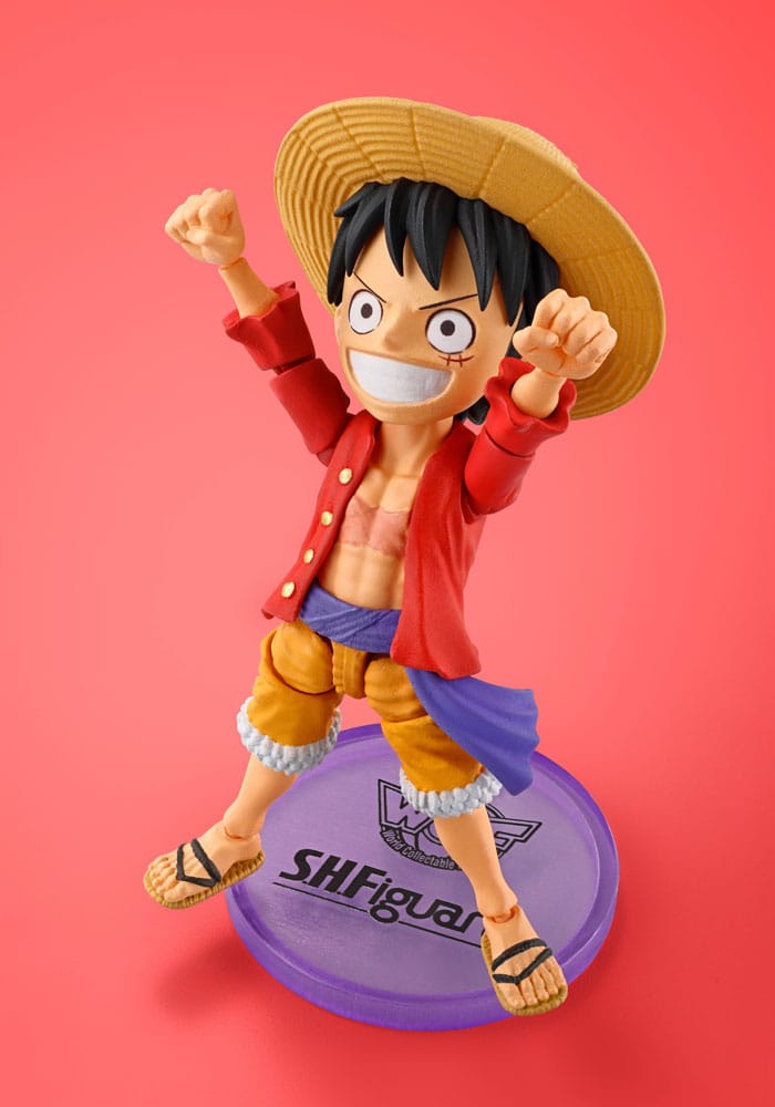 Monkey D. Luffy World Collactable Figures x S.H. Figuarts Actionfigur 8 cm One Piece Figmas Yokina
