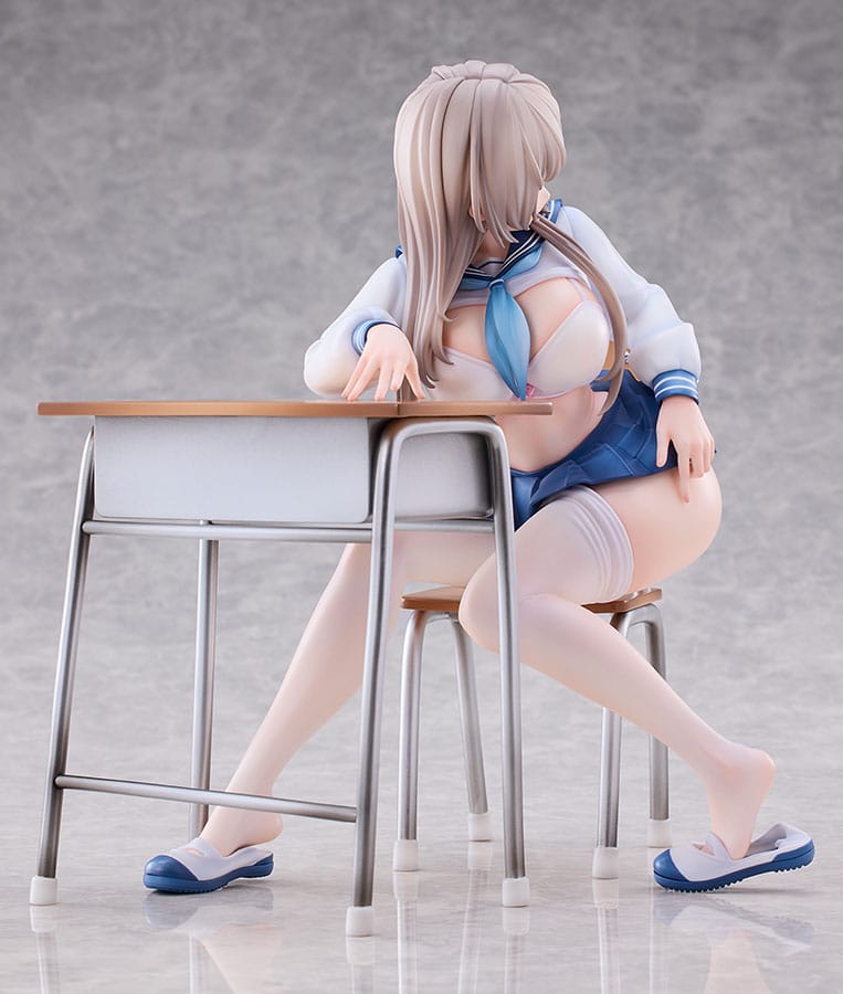 Mousou Tights.43: Suzu-chan Tapestry Set 17 cm Original Character Statue 1/6 Bonus Edition Hentai Yokina