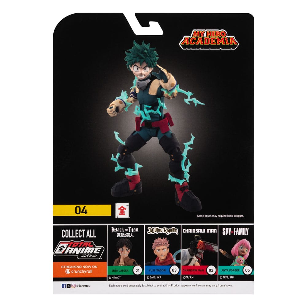 My Hero Academia Total Anime Actionfigur Izuku Midoriya 17 cm Figmas Yokina