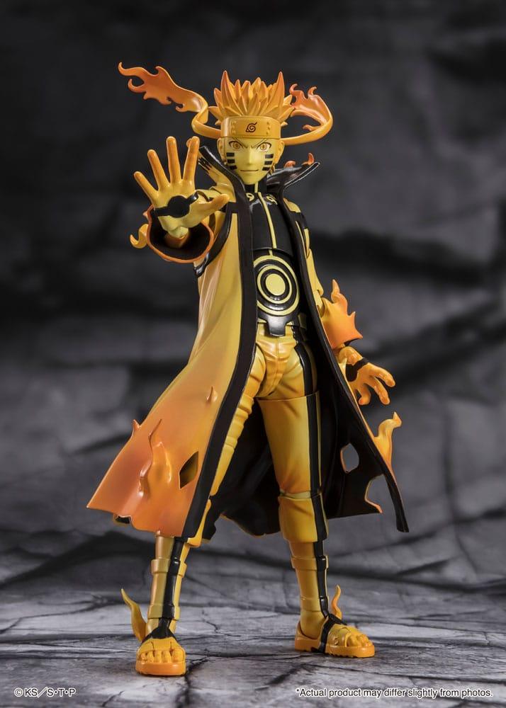Naruto S.H. Figuarts Actionfigur Naruto Uzumaki (Kurama Link Mode) - Courageous Strength That Binds - 15 cm Figmas Yokina