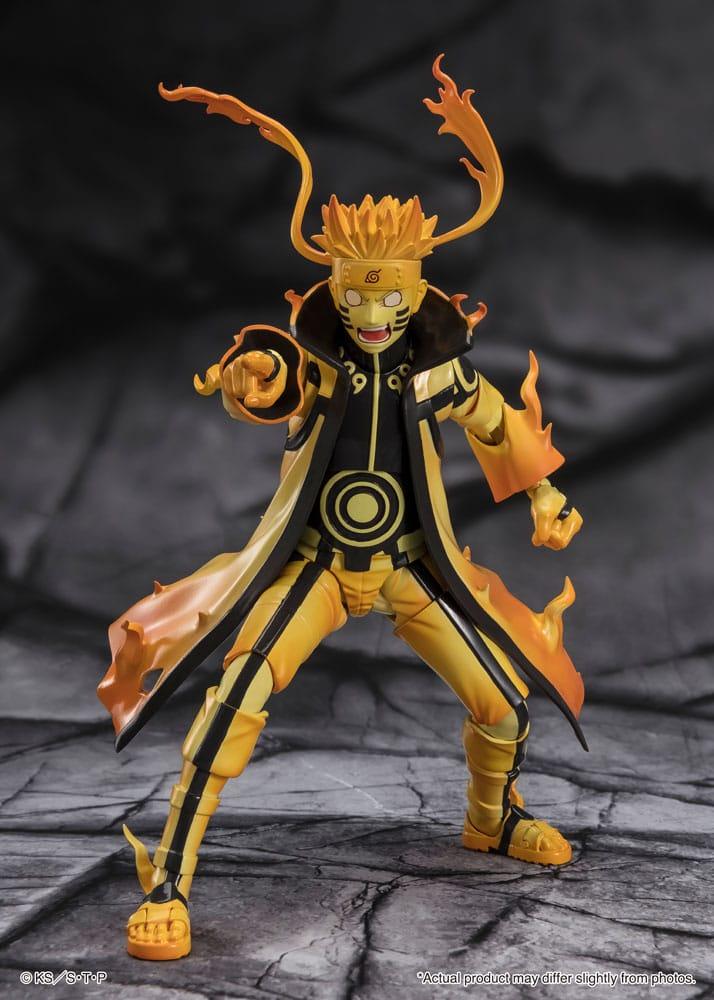 Naruto S.H. Figuarts Actionfigur Naruto Uzumaki (Kurama Link Mode) - Courageous Strength That Binds - 15 cm Figmas Yokina