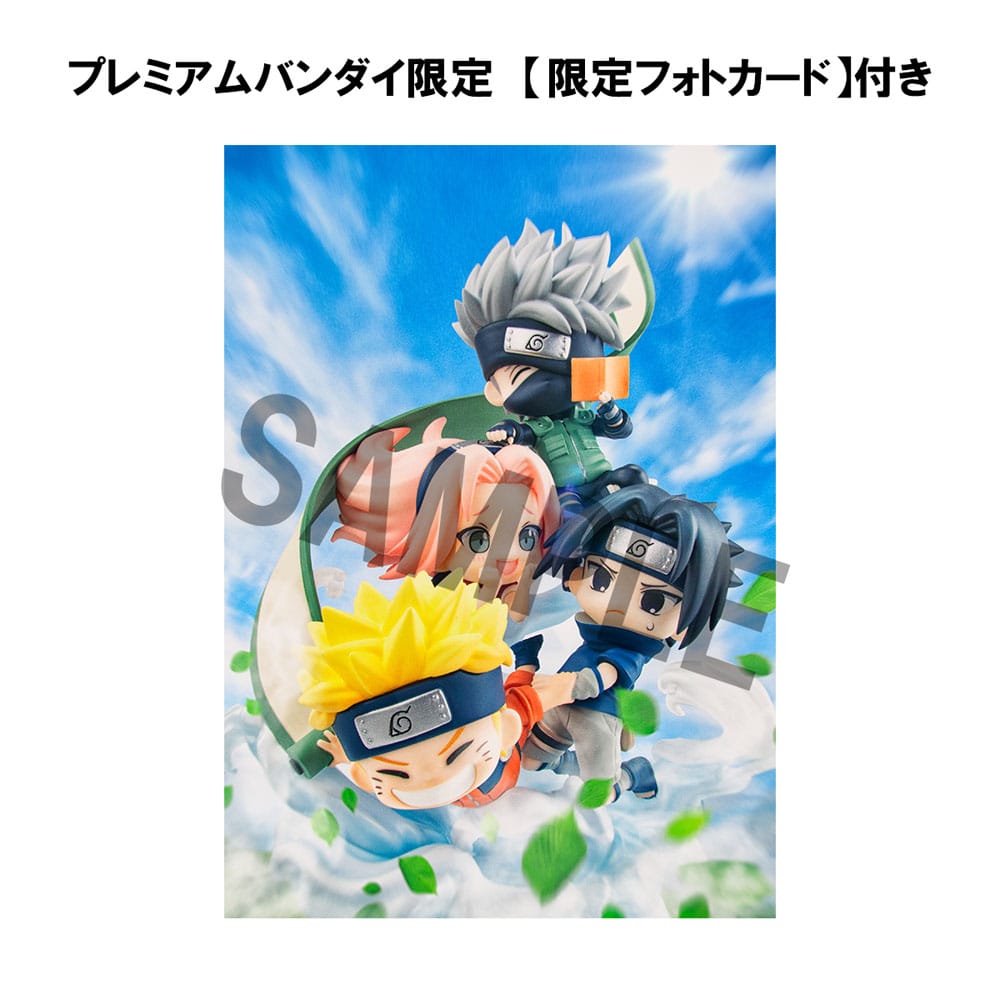 Naruto Shippuden FigUnity PVC Mini-Statue Gather here, Team 7 13 cm (with gift) Minifiguren Yokina