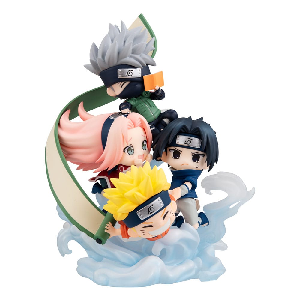 Naruto Shippuden FigUnity PVC Mini-Statue Gather here, Team 7 13 cm (with gift) Minifiguren Yokina
