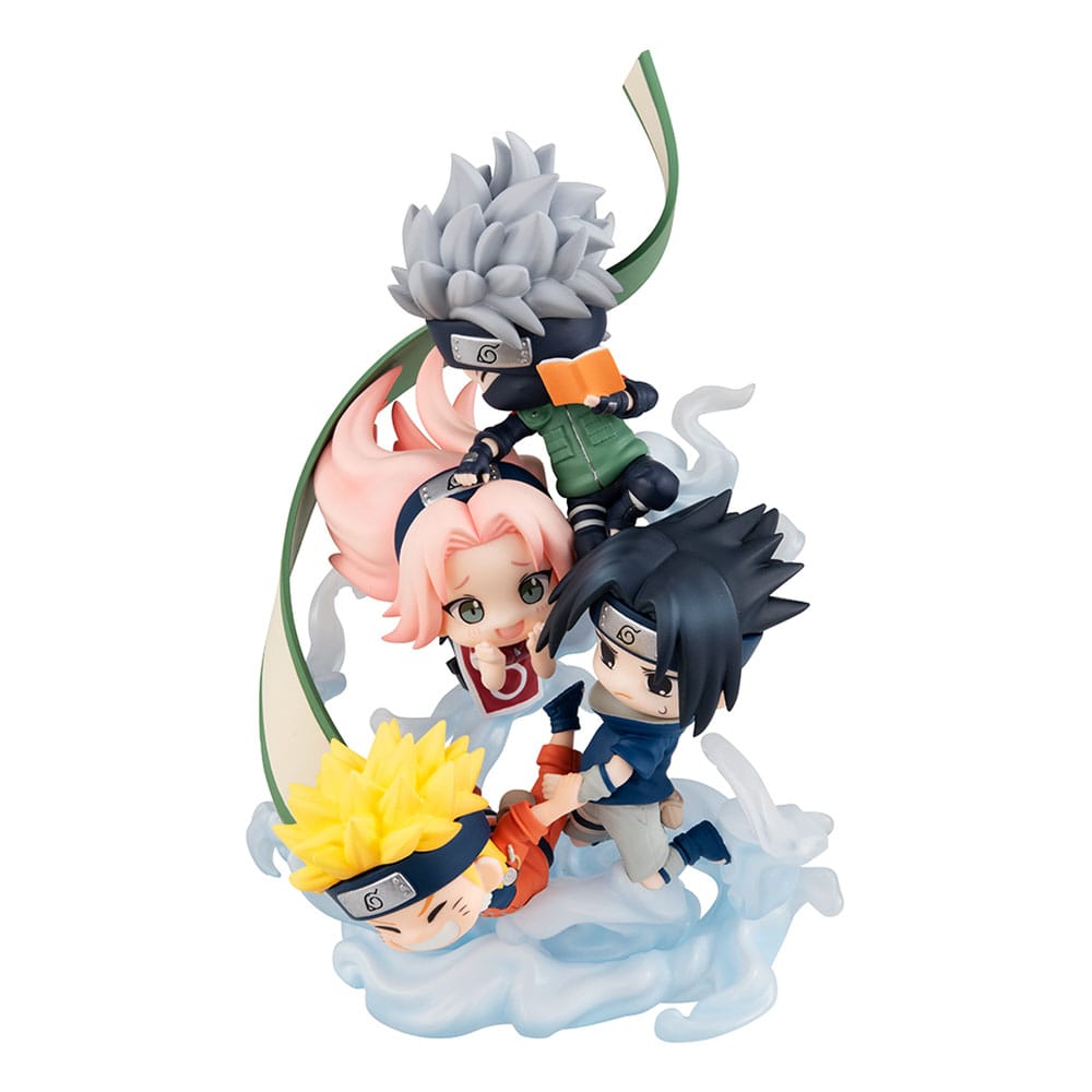 Naruto Shippuden FigUnity PVC Mini-Statue Gather here, Team 7 13 cm (with gift) Minifiguren Yokina