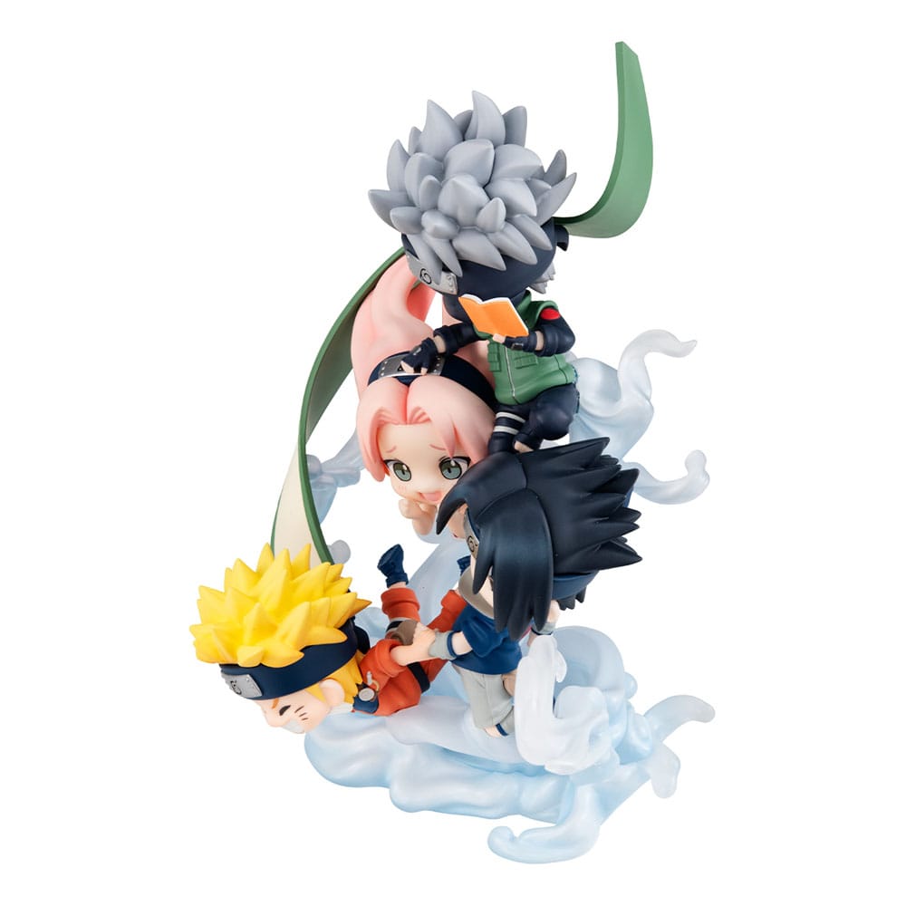Naruto Shippuden FigUnity PVC Mini-Statue Gather here, Team 7 13 cm (with gift) Minifiguren Yokina