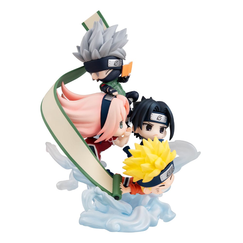 Naruto Shippuden FigUnity PVC Mini-Statue Gather here, Team 7 13 cm (with gift) Minifiguren Yokina