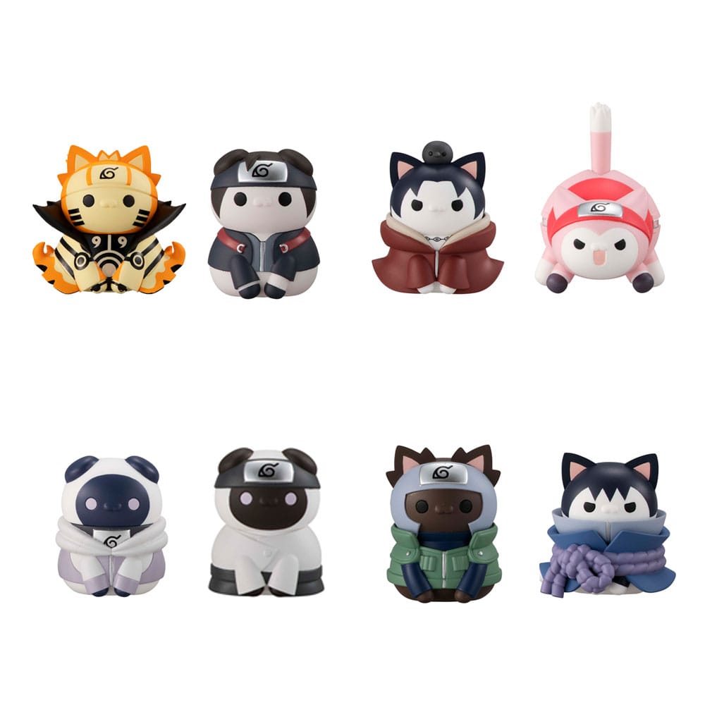 Naruto Shippuden Mega Cat Project 8 Sammelfiguren 3 cm Nyaruto! Ver. Break out! Fourth Great Ninja War Sortiment Minifiguren Yokina