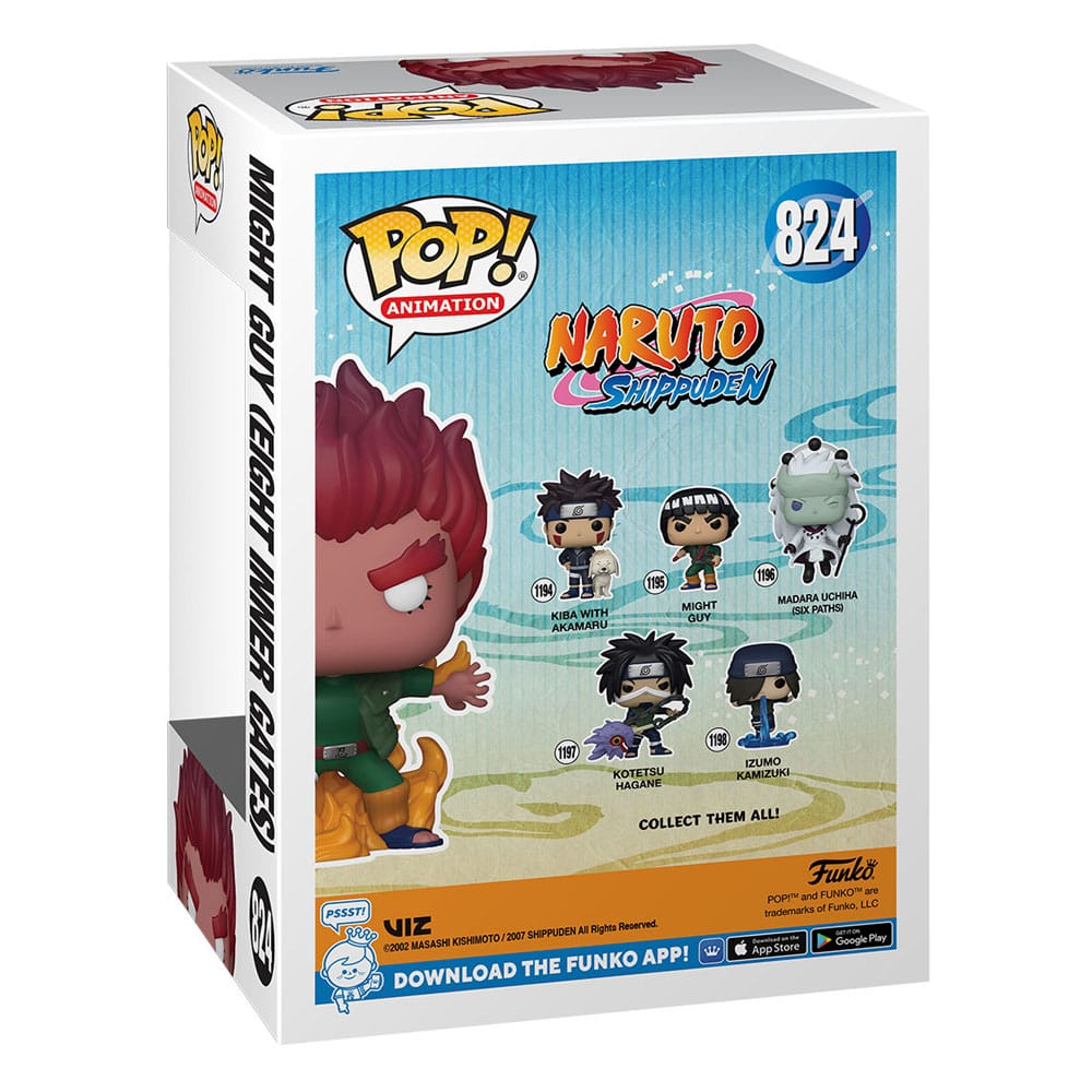 Naruto Shippuden POP! Animation Vinyl Figuren Might Guy (Eight Inner Gates) (GW) 9 cm Funko POP! Yokina