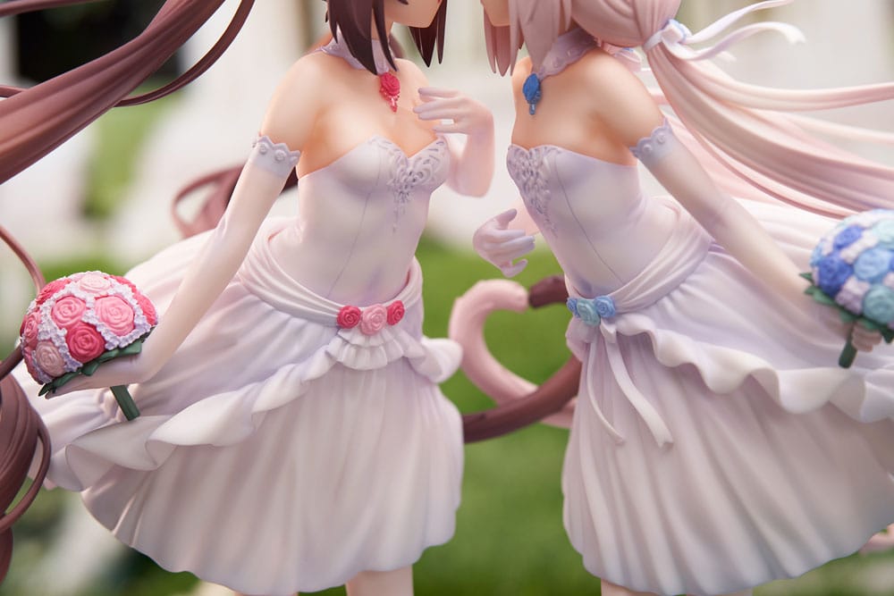 Nekopara PVC Statue 1/7 Nekopara Chocola & Vanilla Dream of Eden Ver. 23 cm Scalefiguren Yokina