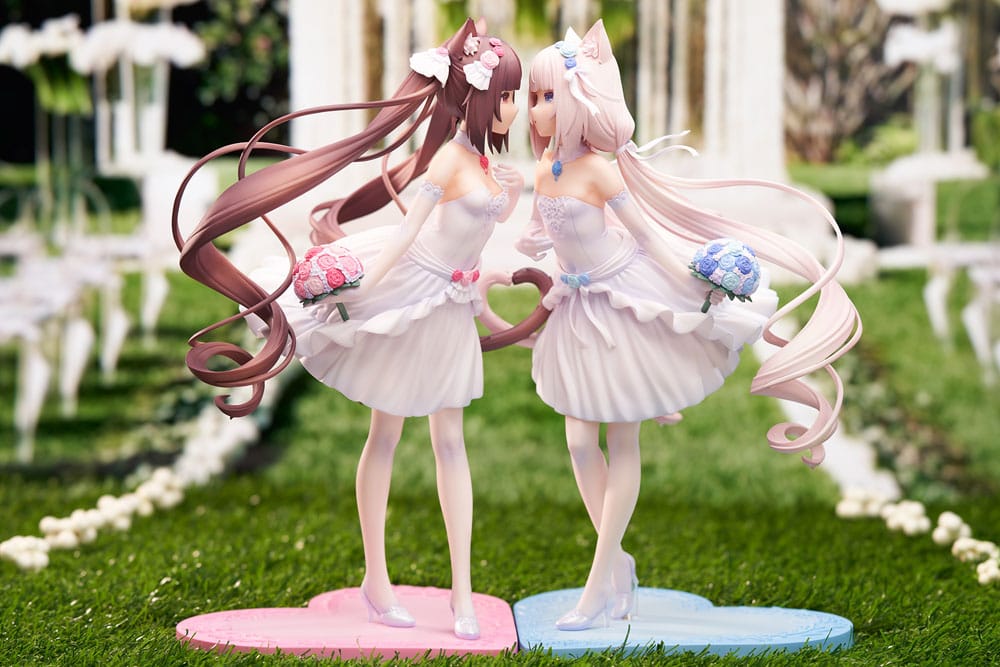 Nekopara PVC Statue 1/7 Nekopara Chocola & Vanilla Dream of Eden Ver. 23 cm Scalefiguren Yokina