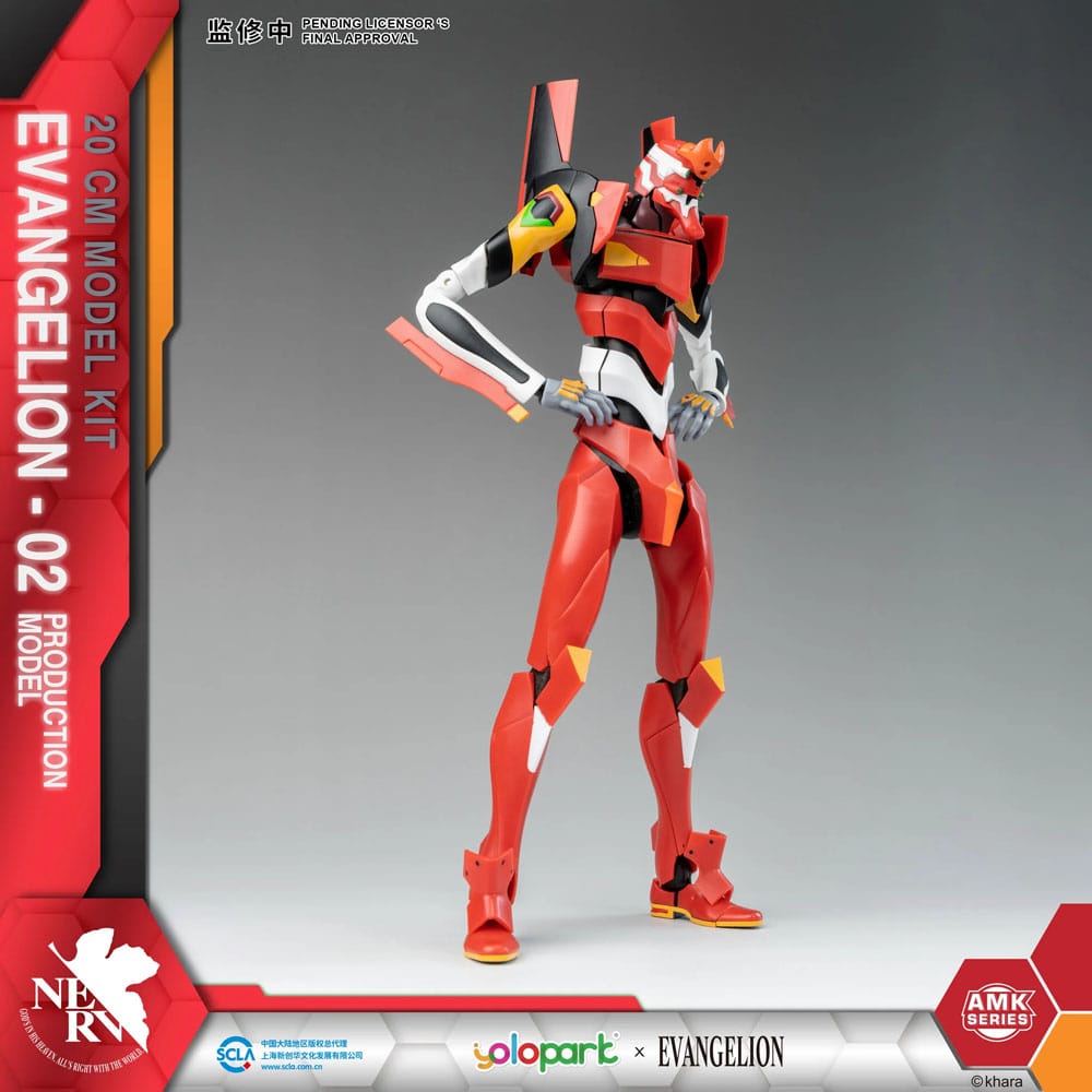 Neon Genesis Evangelion AMK Series Plastic Model Kit Eva-02 20 cm Figmas Yokina