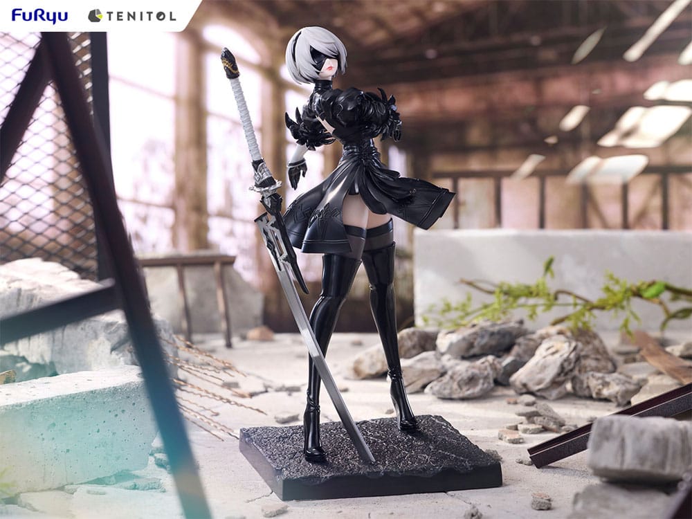 NieR:Automata Tenitol PVC Statue 2B Ver1.1a 22 cm Prizefiguren Yokina