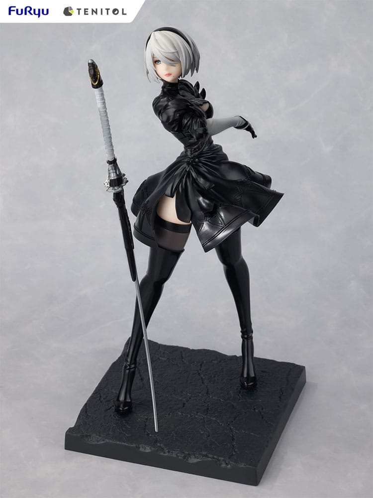 NieR:Automata Tenitol PVC Statue 2B Ver1.1a 22 cm Prizefiguren Yokina