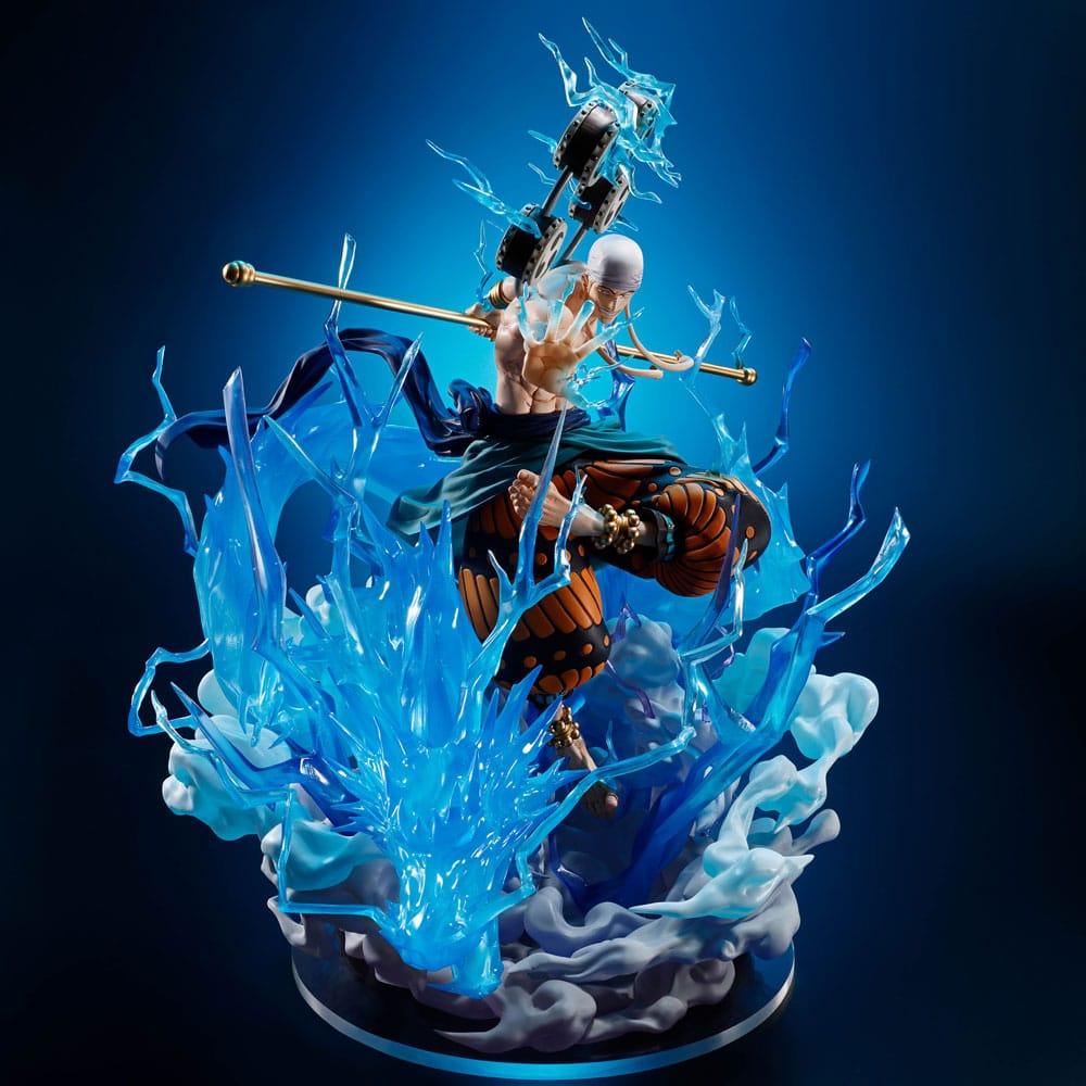 One Piece FiguartsZERO Extra Battle PVC Statue Enel -Sixty Million Volt Lightning Dragon- 32 cm Figmas Yokina