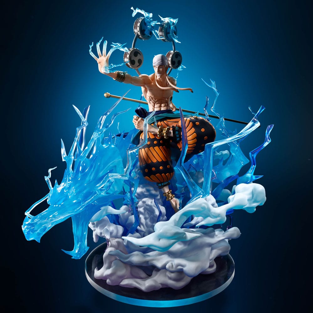 One Piece FiguartsZERO Extra Battle PVC Statue Enel -Sixty Million Volt Lightning Dragon- 32 cm Figmas Yokina