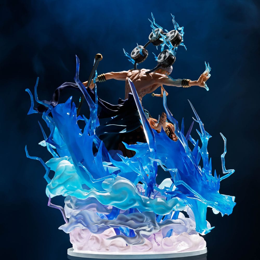 One Piece FiguartsZERO Extra Battle PVC Statue Enel -Sixty Million Volt Lightning Dragon- 32 cm Figmas Yokina