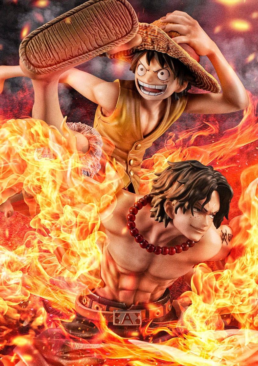 One Piece P.O.P PVC Statue NEO-Maximum Luffy & Ace Bond between brothers 20th Limited Ver. 25 cm Prizefiguren Yokina