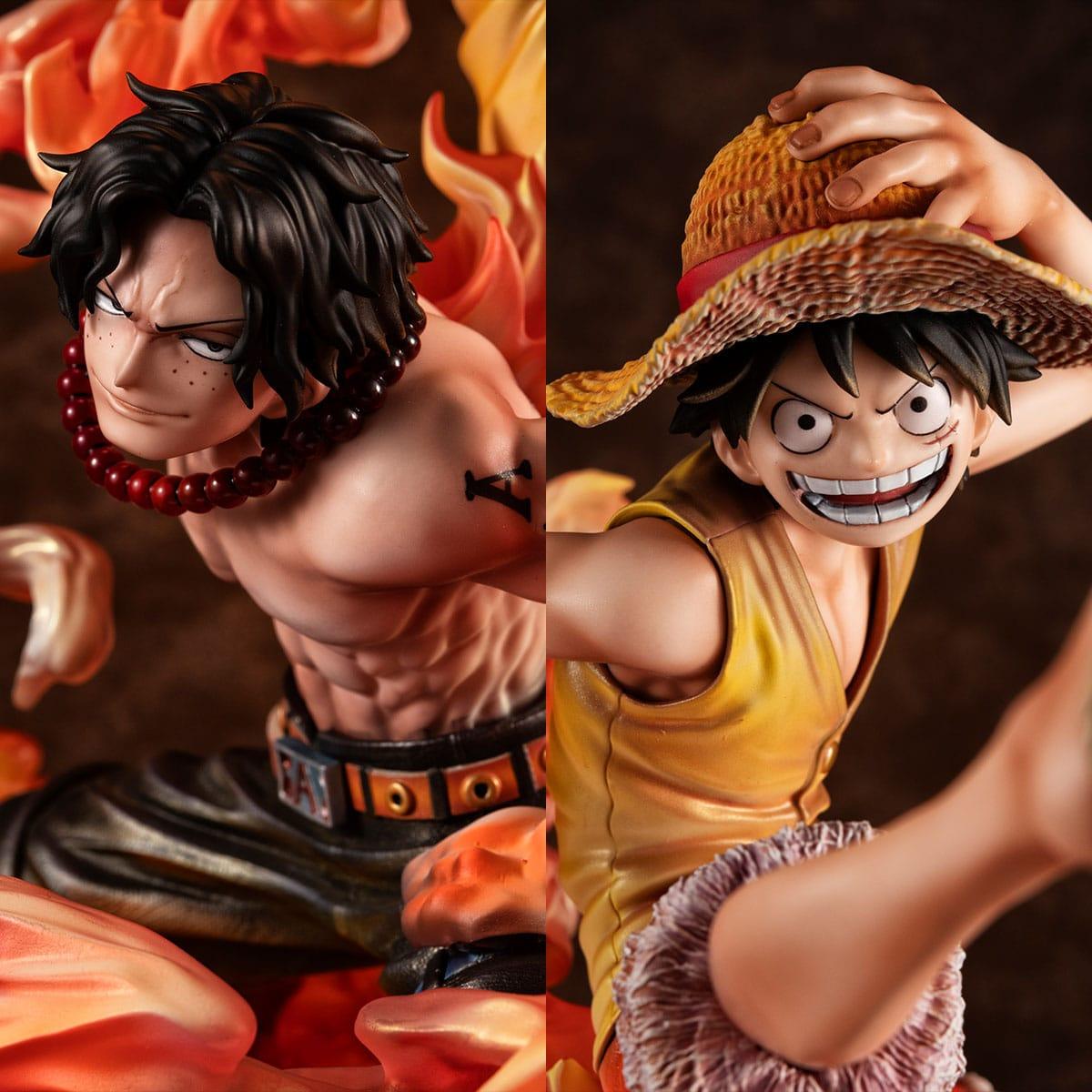 One Piece P.O.P PVC Statue NEO-Maximum Luffy & Ace Bond between brothers 20th Limited Ver. 25 cm Prizefiguren Yokina