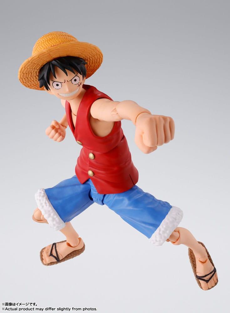One Piece S.H. Figuarts Actionfigur Monkey D. Ruffy Romance Dawn 15 cm Figmas Yokina