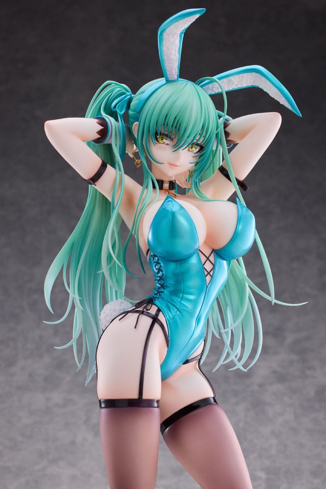 Original Character PVC Statue 1/4 Green Twin Tail Bunny-chan 43 cm Hentai Yokina