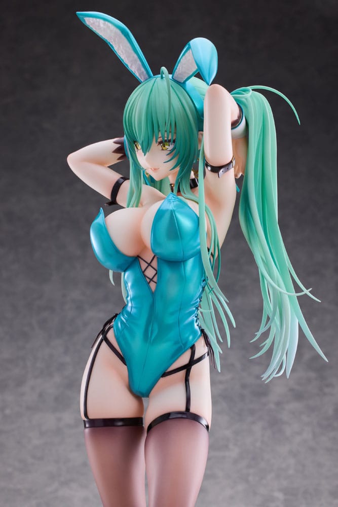 Original Character PVC Statue 1/4 Green Twin Tail Bunny-chan 43 cm Hentai Yokina