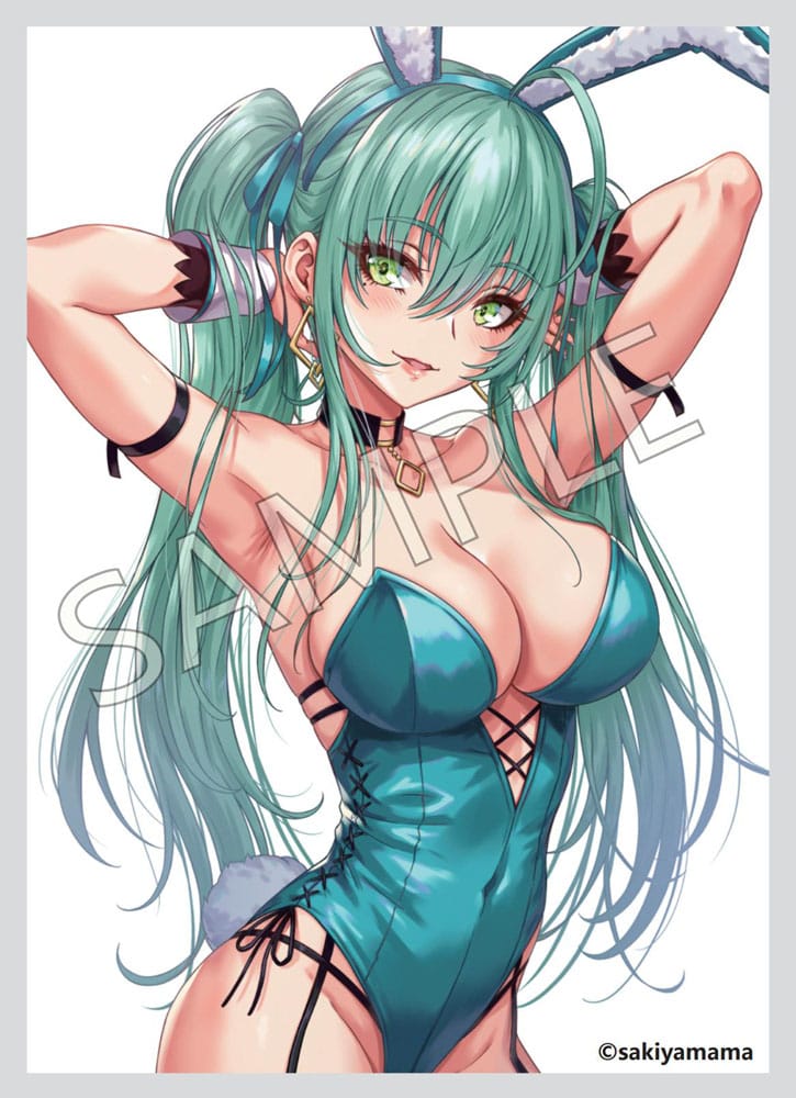 Original Character PVC Statue 1/4 Green Twin Tail Bunny-chan Fishnet Tights Ver. 43 cm Hentai Yokina