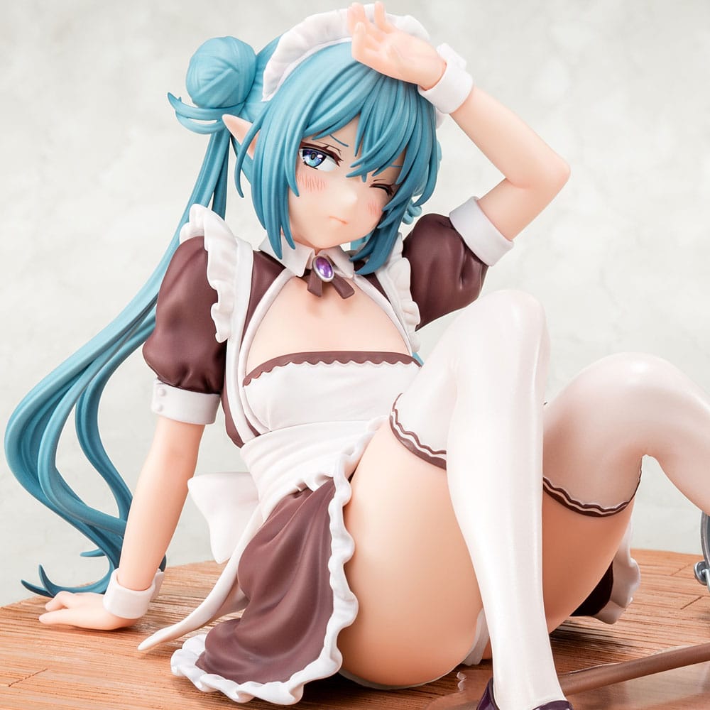 Original Character PVC Statue 1/6 Elf Maid's Sexual Servicing Lime 17 cm Hentai Yokina