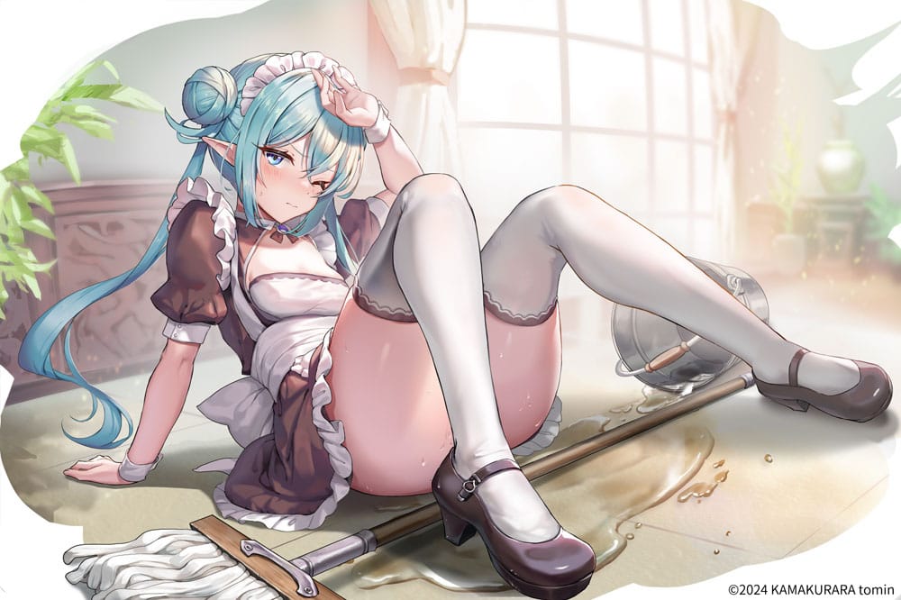 Original Character PVC Statue 1/6 Elf Maid's Sexual Servicing Lime 17 cm Hentai Yokina