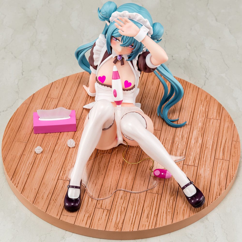 Original Character PVC Statue 1/6 Elf Maid's Sexual Servicing Lime 17 cm Hentai Yokina