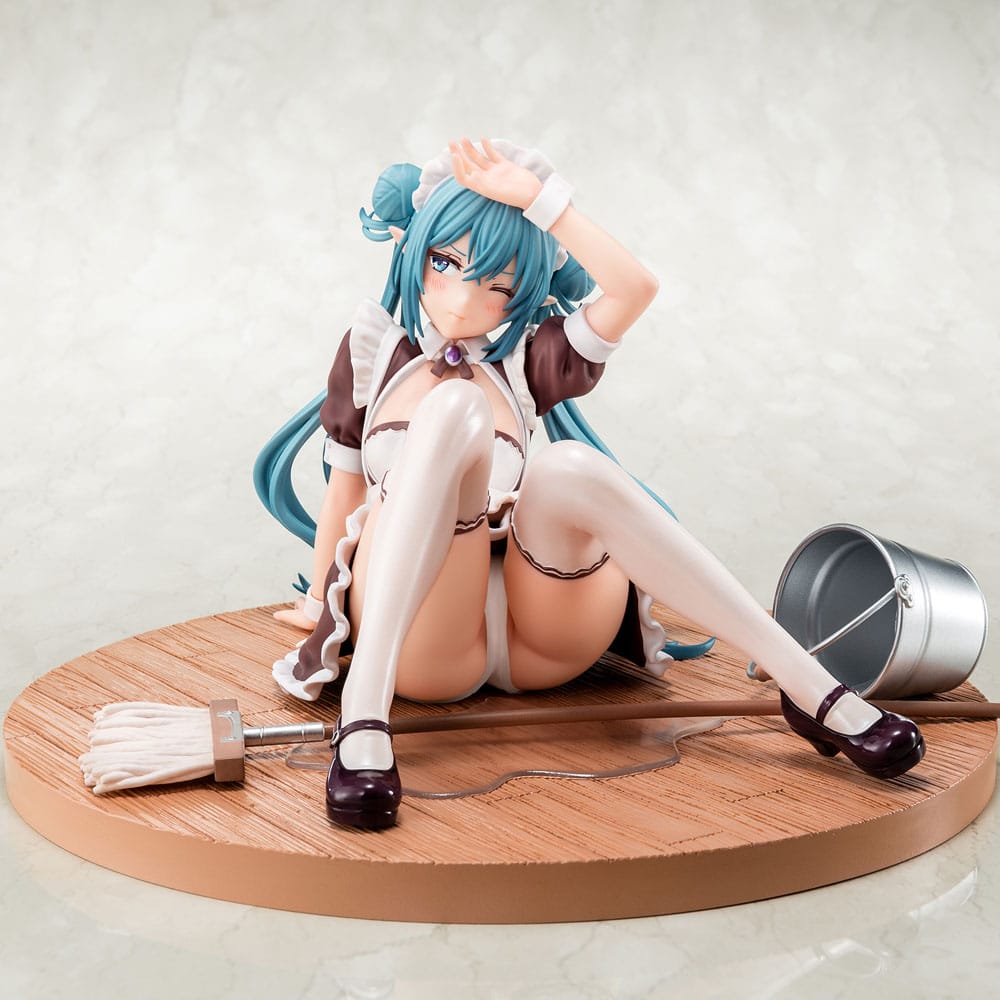 Original Character PVC Statue 1/6 Elf Maid's Sexual Servicing Lime 17 cm Hentai Yokina
