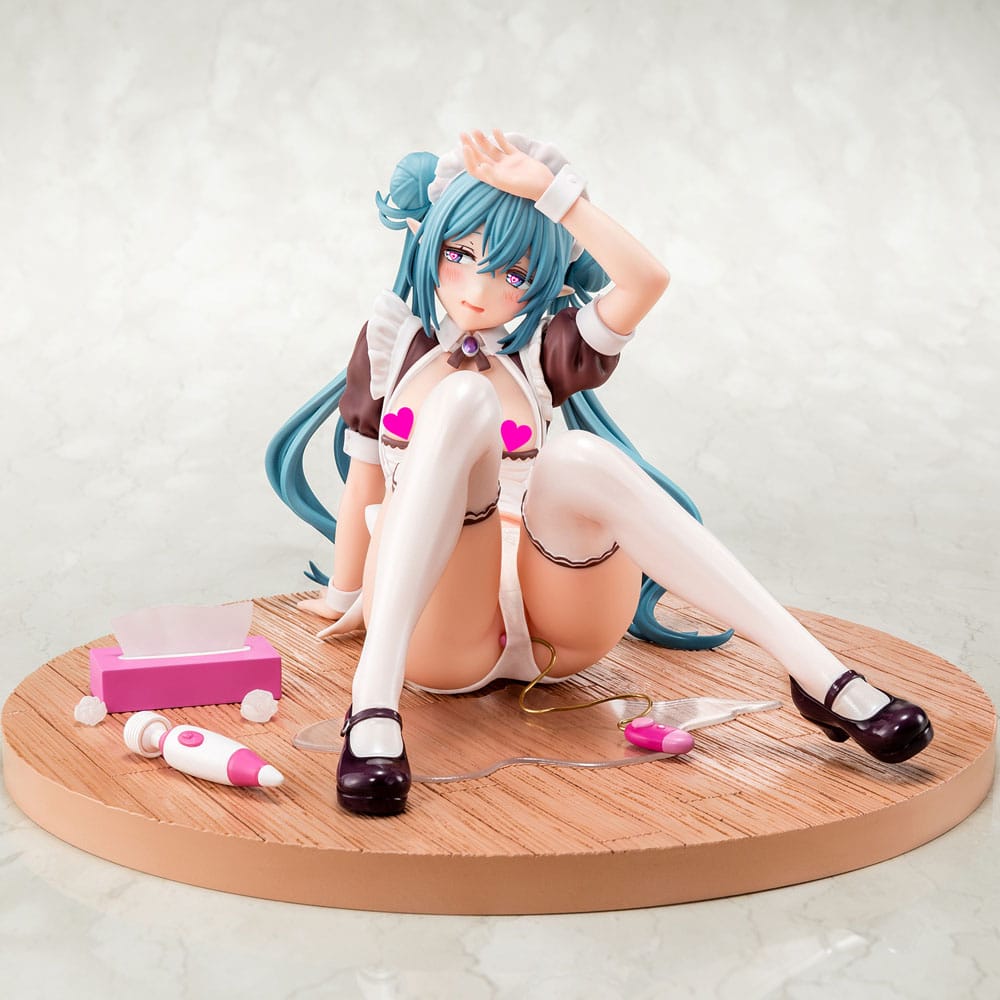 Original Character PVC Statue 1/6 Elf Maid's Sexual Servicing Lime 17 cm Hentai Yokina