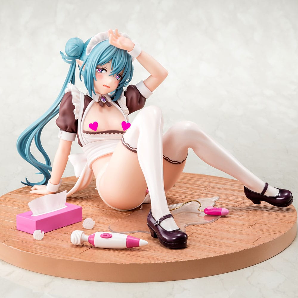Original Character PVC Statue 1/6 Elf Maid's Sexual Servicing Lime 17 cm Hentai Yokina